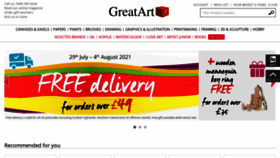 What Greatart.co.uk website looked like in 2021 (2 years ago)