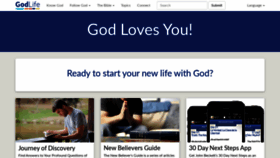 What Godlife.com website looked like in 2021 (2 years ago)