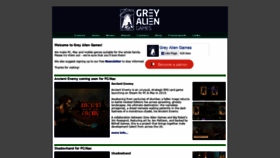 What Greyaliengames.com website looked like in 2021 (2 years ago)