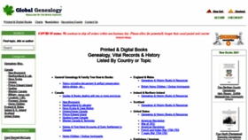 What Globalgenealogy.com website looked like in 2021 (2 years ago)