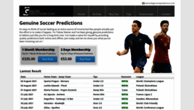 What Genuinepredictions.com website looked like in 2021 (2 years ago)