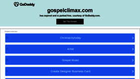 What Gospelclimax.com website looked like in 2021 (2 years ago)