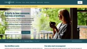 What Griefshare.org website looked like in 2021 (4 years ago)