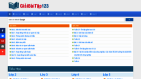 What Giaibaitap123.com website looked like in 2021 (2 years ago)