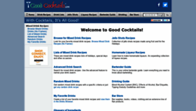 What Goodcocktails.com website looked like in 2021 (2 years ago)