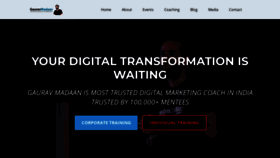 What Gauravmadaan.com website looked like in 2021 (2 years ago)