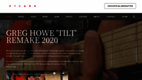 What Greghowe.com website looked like in 2021 (2 years ago)