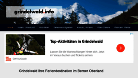 What Grindelwald.net website looked like in 2021 (2 years ago)