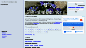 What Gartendatenbank.de website looked like in 2021 (2 years ago)