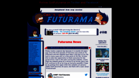 What Gotfuturama.com website looked like in 2021 (2 years ago)