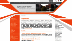 What Gymostrov.cz website looked like in 2021 (3 years ago)