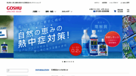 What Goshu.jp website looked like in 2021 (2 years ago)