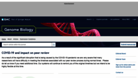 What Genomebiology.com website looked like in 2021 (2 years ago)