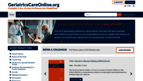 What Geriatricscareonline.org website looked like in 2021 (2 years ago)