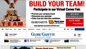 What Globegazette.com website looked like in 2021 (2 years ago)