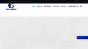 What Ghanawebdesigns.com website looked like in 2021 (2 years ago)