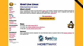 What Grml.org website looked like in 2021 (2 years ago)