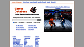 What Gamesdatabase.org website looked like in 2021 (2 years ago)