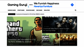 What Gamingguruji.net website looked like in 2021 (2 years ago)