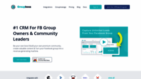What Groupboss.io website looked like in 2021 (2 years ago)