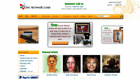 What Gotartwork.com website looked like in 2021 (2 years ago)