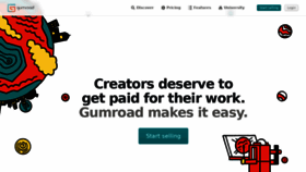 What Gumroad.com website looked like in 2021 (2 years ago)