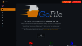 What Gofile.io website looked like in 2021 (2 years ago)