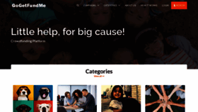 What Gogetfundme.com website looked like in 2021 (3 years ago)