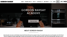 What Gordonramsay.com website looked like in 2021 (2 years ago)