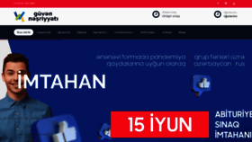 What Guvennesriyyati.az website looked like in 2021 (2 years ago)