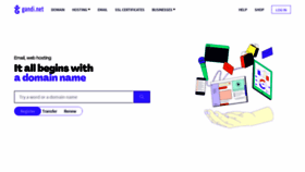What Gandi.net website looked like in 2021 (4 years ago)