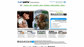 What Genpets.com website looked like in 2021 (2 years ago)