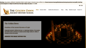 What Goldendawnancientmysteryschool.com website looked like in 2021 (2 years ago)