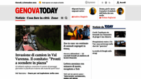What Genovatoday.it website looked like in 2021 (2 years ago)
