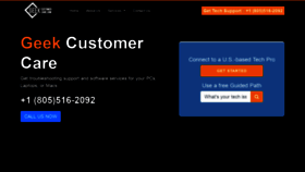 What Geek-customer-care.com website looked like in 2021 (2 years ago)