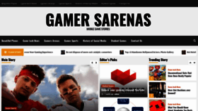What Gamersarenas.com website looked like in 2021 (2 years ago)
