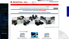 What Globtek.com website looked like in 2021 (2 years ago)