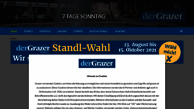What Grazer.at website looked like in 2021 (4 years ago)