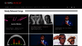 What Gospelmusic247.com website looked like in 2021 (2 years ago)