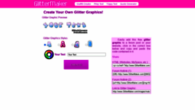 What Glittermaker.com website looked like in 2021 (2 years ago)