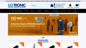 What Gotronic.fr website looked like in 2021 (2 years ago)
