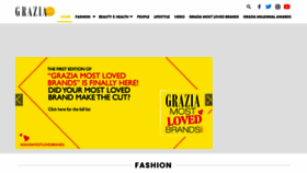 What Grazia.co.in website looked like in 2021 (2 years ago)