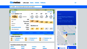 What Gismeteo.lv website looked like in 2021 (2 years ago)