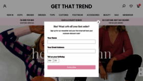 What Getthattrend.com website looked like in 2021 (4 years ago)