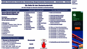 What Grammatikdeutsch.de website looked like in 2021 (2 years ago)