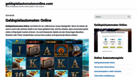 What Geldspielautomatenonline.com website looked like in 2021 (2 years ago)