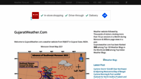 What Gujaratweather.com website looked like in 2021 (2 years ago)