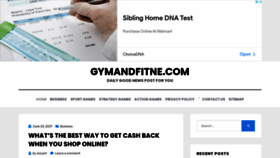 What Gymandfitne.com website looked like in 2021 (2 years ago)