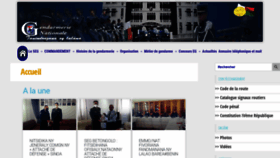 What Gendarmerie.gov.mg website looked like in 2021 (2 years ago)
