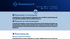 What Grammalecte.net website looked like in 2021 (2 years ago)